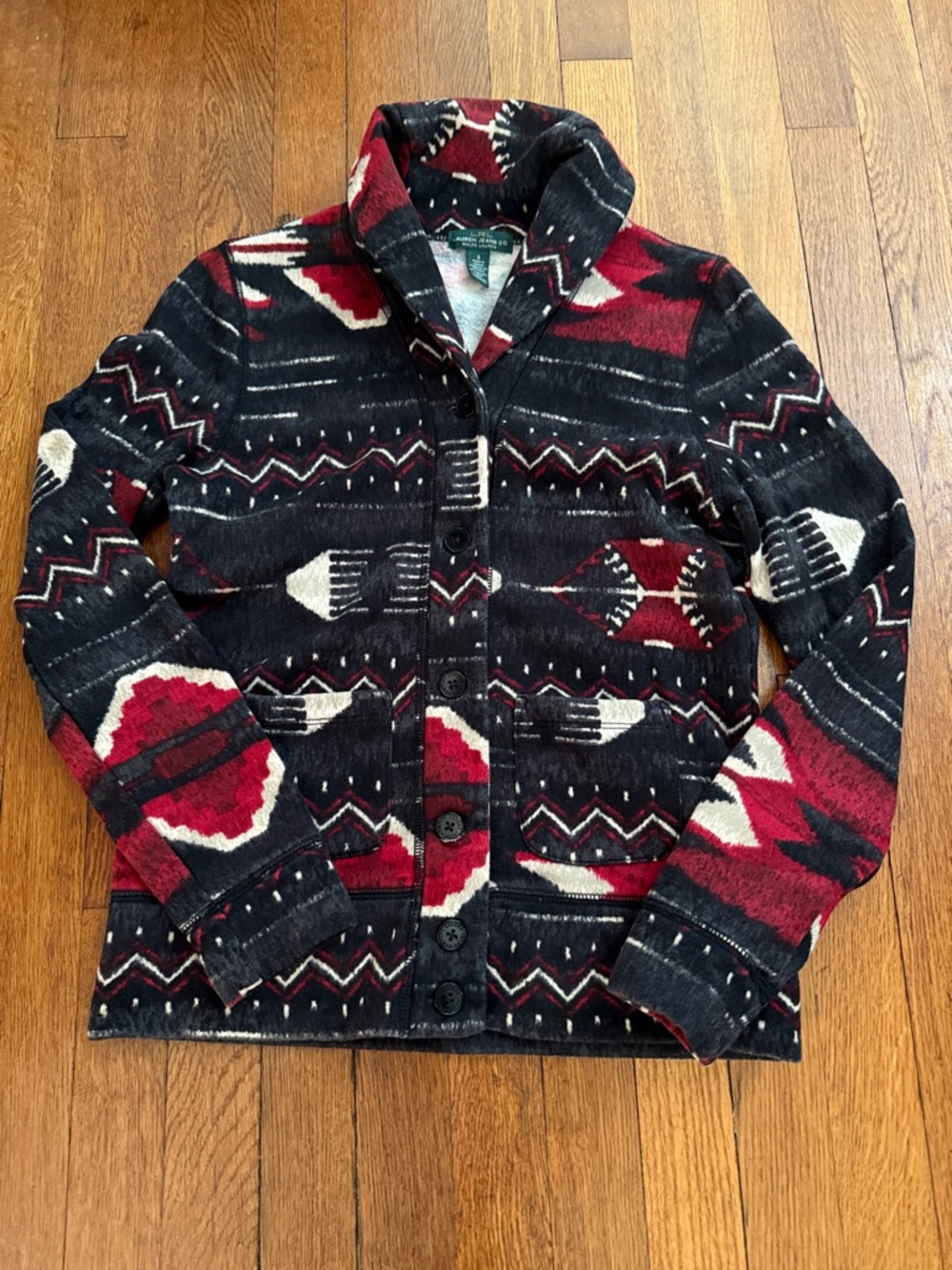 Lauren Ralph Lauren Southwest Print Shacket Size Small